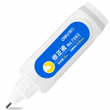 得力（deli）7382 笔形环保修正液/涂改液 12ml 不锈钢笔头 1支装