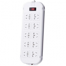 突破（TOP）T1KT 新国际电源插座/插线板/保镖三合一开关接线板 10A 十位总控 3米