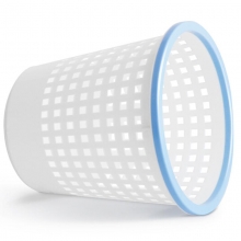 得力（deli）9554 圆形带压圈网状纸篓/垃圾篓/清洁桶（高28.8cm*直径28.5cm）