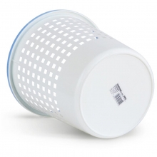 得力（deli）9554 圆形带压圈网状纸篓/垃圾篓/清洁桶（高28.8cm*直径28.5cm）