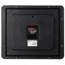 得力（deli） 9007简约现代方形时钟 电子时钟挂钟客厅钟表办公静音钟（土棕）34.5*30cm