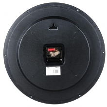 得力（deli）9006 挂钟圆形方形挂钟钟表客厅挂式静音钟表墙壁装饰品 37cm 白色 14.5寸