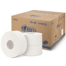 心相印 ZB006 大盘卷纸大卷纸商务用纸酒店厕纸卫生纸 3层*220米/卷 12卷/箱