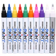 斑马（ZEBRA）MOP-200M PAINT 油漆笔/补漆笔/记号笔/签名签到笔（粉色）