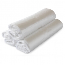 国产 平口塑料袋垃圾袋/一次性袋 45*50cm 白色（特厚型）约100只/捆