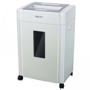 得力（deli）9904 粒状2*12mm 德国5级保密碎纸机粉碎机 白色