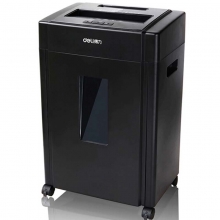 得力（deli）9904 粒状2*12mm 德国5级保密碎纸机粉碎机 黑色