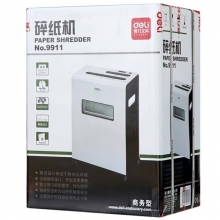 得力（deli）9911 段状4*25mm 平板系列碎纸机粉碎机 可碎光盘\卡\S3级保密\静音 颜色随机