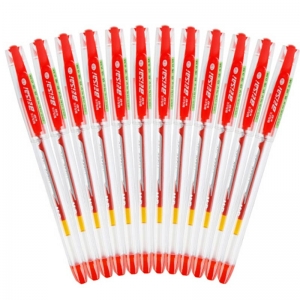 晨光（M&G）K-37 财务极细中性笔/签字笔/水笔（替芯MG6100）0.38mm 红色 12支/盒