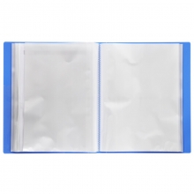 吉利发（JILIFA）GL40AB 标准轻便型资料册文件册A4插页文件夹资料夹 蓝色 A4 40页