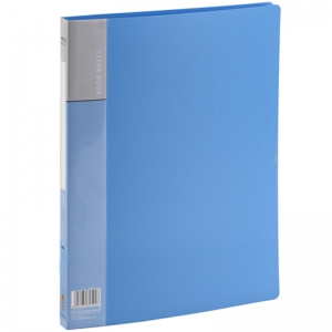 吉利发（JILIFA）GL40AB 标准轻便型资料册文件册A4插页文件夹资料夹 蓝色 A4 40页