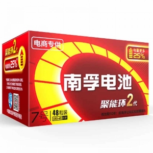 南孚（NANFU）LR03 7号碱性电池 1.5V  48粒装