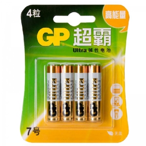 超霸（GP）GP24A-L4 7号/1.5V高能量碱性电池干电池 4粒装