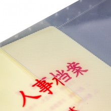 永硕（UOSO）3.5cm PP塑料人事档案盒 A4新标准人事档案夹 PP塑料人事档案盒（三柱蛇簧夹）10个装