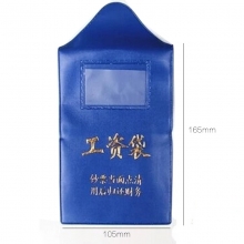 国产 蓝工资袋色 软塑料工资袋 配插卡片塑料工资袋 工资信封 100个/包