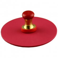 雅齐利（YAQILI）8160 圆形印章垫 红色 直径16cm