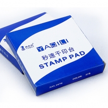 雅齐利（YAQILI）1070 铁盒圆形秒速干印台/印泥 70mm 红色