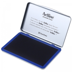 旗牌（Artline）EHJ-4 水性印台印泥 143*87mm 特大号 蓝色
