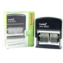 卓达（trodat）48313 可调式号码机/数字章回墨印回墨章 13位 字高3.8mm 紫色