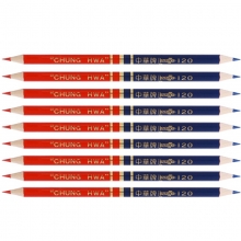 中华（GHUNG HWA）120 HB 红蓝双头铅笔/双色铅芯/彩色铅笔/特种铅笔 50支装