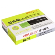 得力（deli）S600 思达荧光笔/重点醒目标记笔 10支/盒 黄色