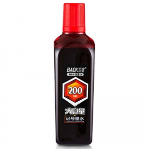 宝克（BAOKE）MS223 大容量记号笔补充墨水 200ml/瓶 红色